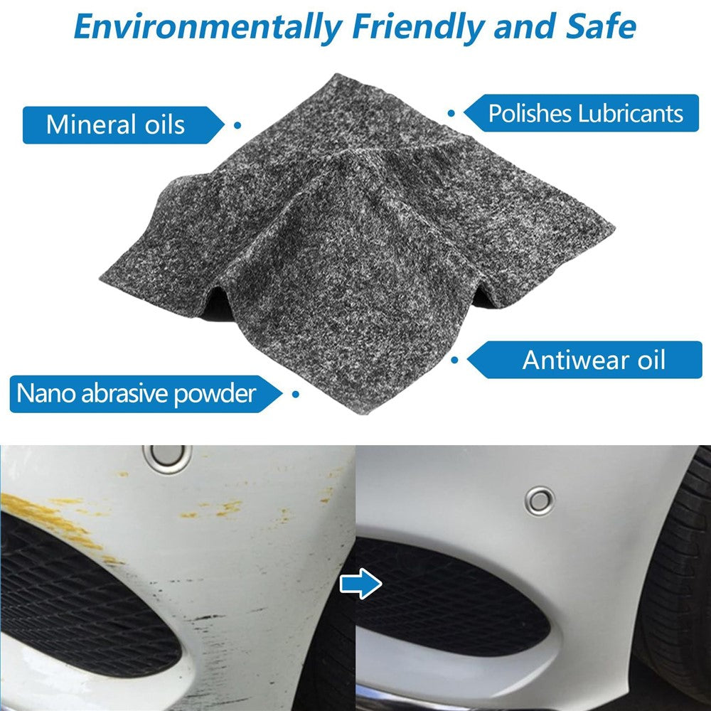 5Pcs 10 x 20cm Multifunction Nano-fiber Car Scratch Repair Cloth for Polishing Stain Removal