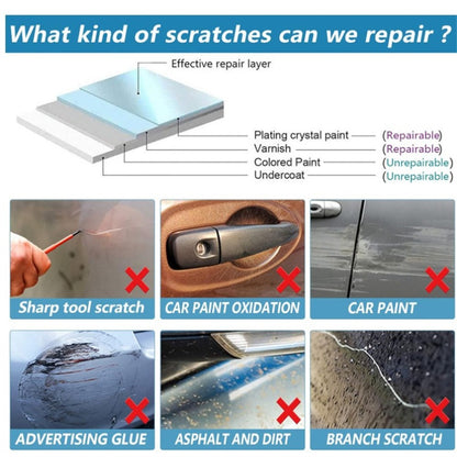 5Pcs 10 x 20cm Multifunction Nano-fiber Car Scratch Repair Cloth for Polishing Stain Removal