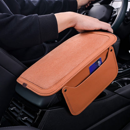 For Performance X3 / X4 / F30 / F06 / F02 Car Armrest Pad Leather Elbow Rest Cover with Storage Pocket