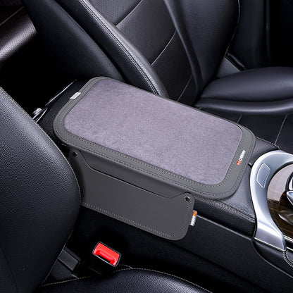 For Performance X3 / X4 / F30 / F06 / F02 Car Armrest Pad Leather Elbow Rest Cover with Storage Pocket