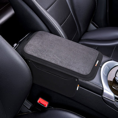 For Performance X3 / X4 / F30 / F06 / F02 Car Armrest Pad Leather Elbow Rest Cover with Storage Pocket