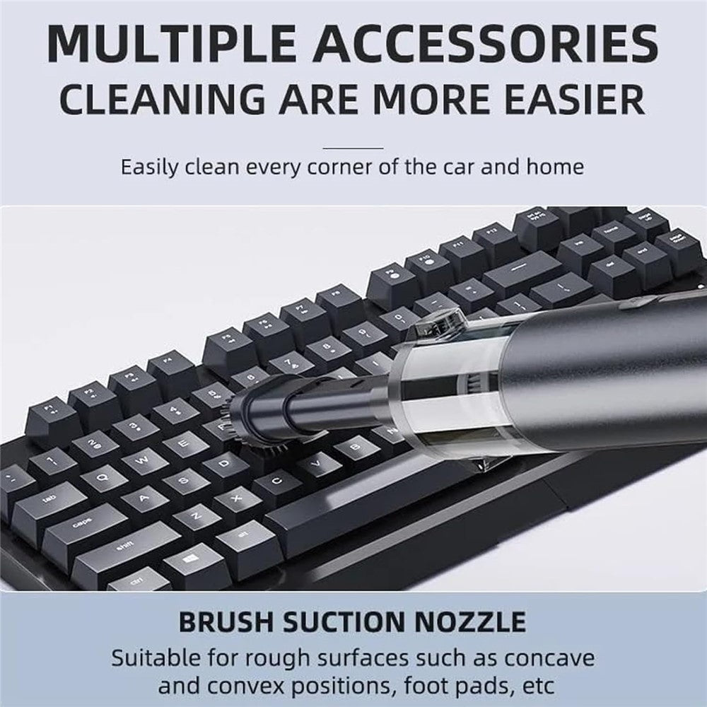 Portable Car Vacuum Cleaner 16000Pa High Suction Handheld Cordless Vacuum Blower for Auto / Home Cleaning