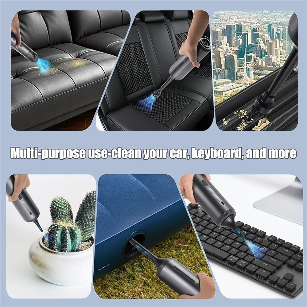 Portable Car Vacuum Cleaner 16000Pa High Suction Handheld Cordless Vacuum Blower for Auto / Home Cleaning