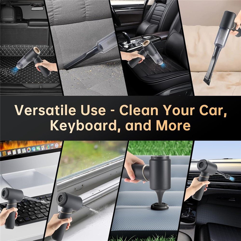 Portable Car Vacuum Cleaner Suction Blowing 2 in 1 High Power 22000Pa Wireless Cleaner for Auto / Home