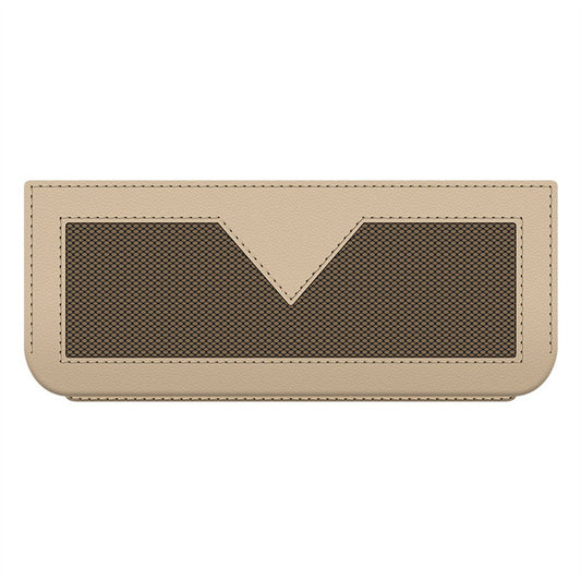 PU Leather Car Storage Bag Multi-Functional Mesh Pouch Adhesive Phone Holder for Vehicle Interior Organization