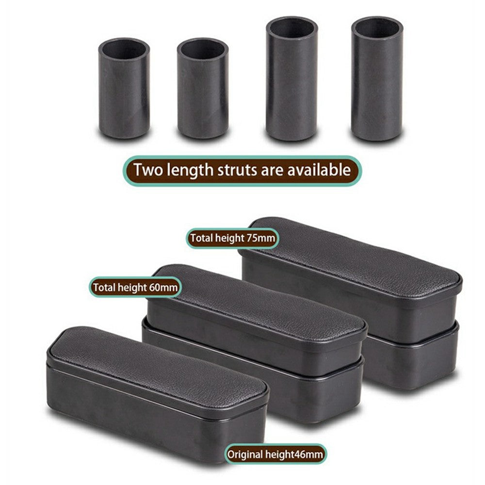 Multi-Functional Storage Car Armrest Elbow Pad Height-Adjustable Vehicle Armrest Box Cushion