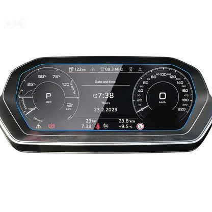 For Q4 e-tron 2022-2024 10.25 Inch Dashboard Screen Protector Anti-Fingerprint Tempered Glass Film