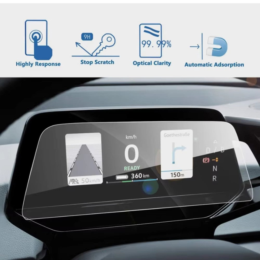 For ID.4X  /  ID.6X 2021-2024 5.3 Inch Dashboard Screen Protector Anti-Fingerprint Tempered Glass Film