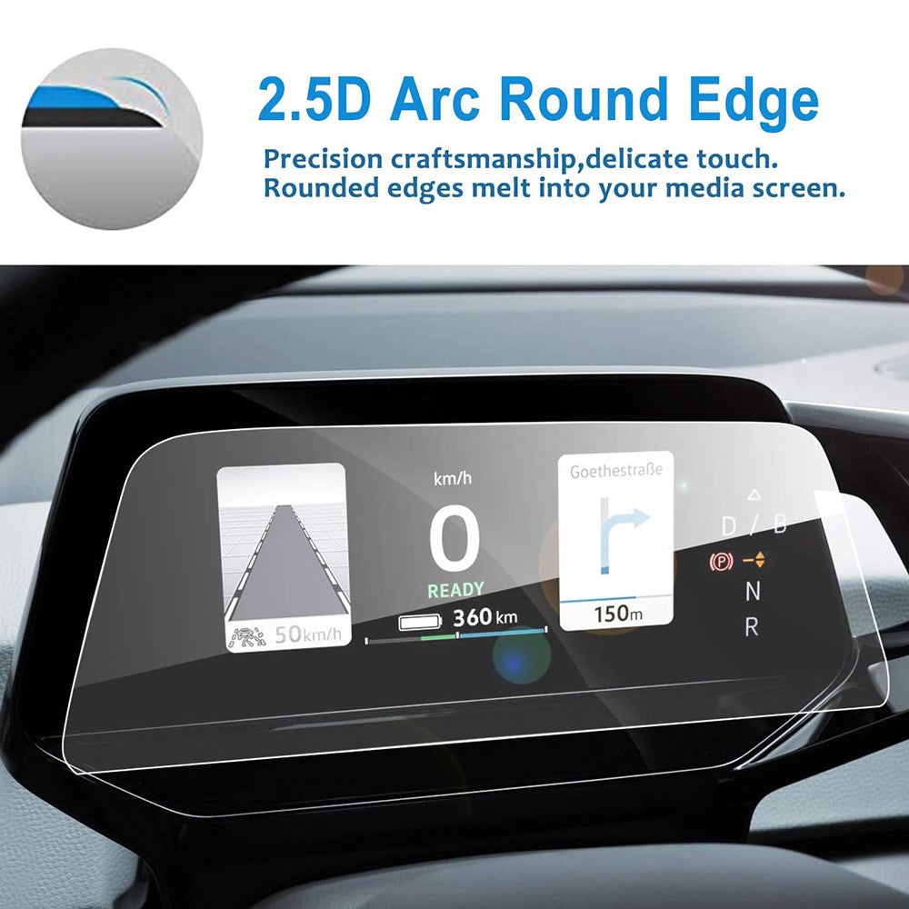 For ID.4X  /  ID.6X 2021-2024 5.3 Inch Dashboard Screen Protector Anti-Fingerprint Tempered Glass Film
