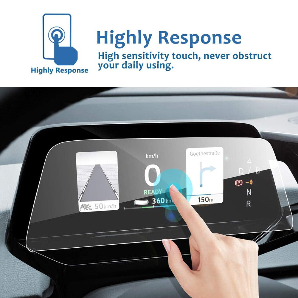 For ID.4X  /  ID.6X 2021-2024 5.3 Inch Dashboard Screen Protector Anti-Fingerprint Tempered Glass Film