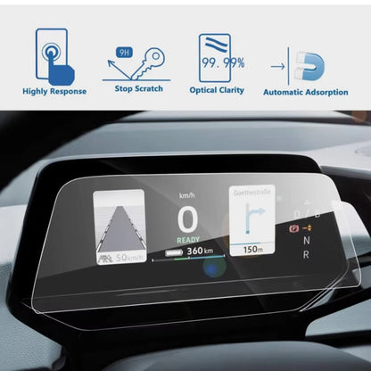 For ID.3 2021-2025 5.3 Inch Dashboard Screen Protector Anti-Fingerprint Tempered Glass Film