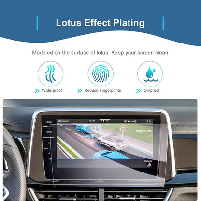 For T-ROC 2021-2025 9.2 Inch Navigation Screen Protector 9H Hardness Shatterproof Tempered Glass Film