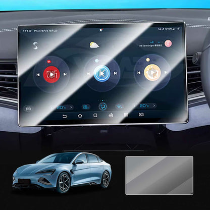 For BYD 2021-2025 12.8 Inch Navigation Screen Film Anti Scratch HD Clear Tempered Glass Screen Protector
