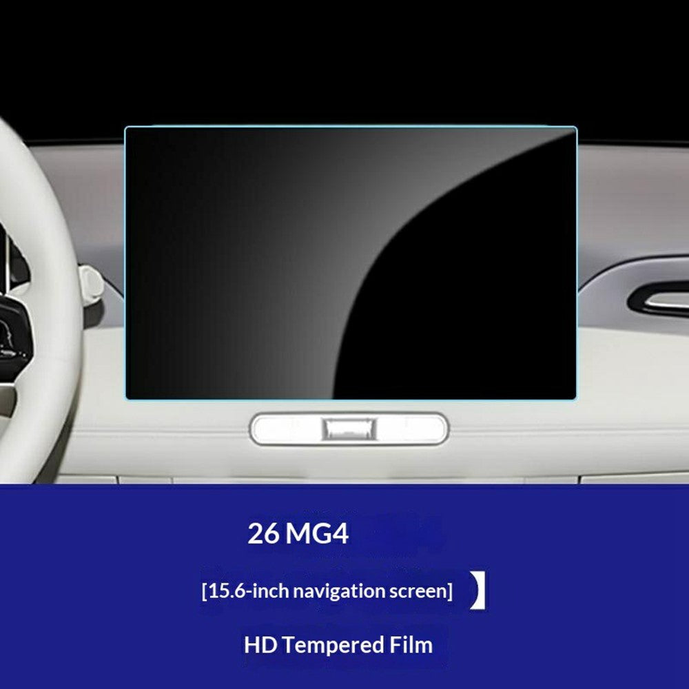For MG4 2026 15.6 Inch Navigation Screen Film Anti Scratch HD Clear Tempered Glass Screen Protector