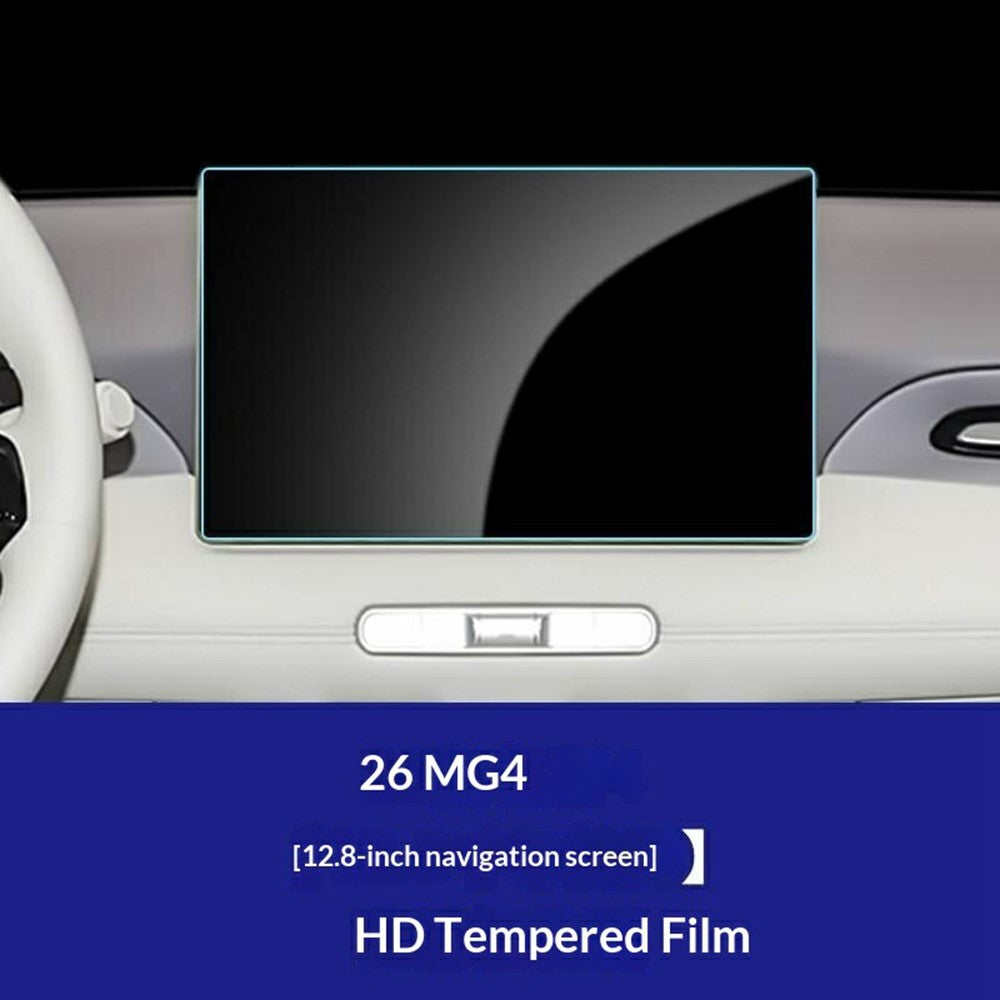 For MG4 2026 12.8 Inch Navigation Screen Film Anti Scratch HD Clear Tempered Glass Screen Protector