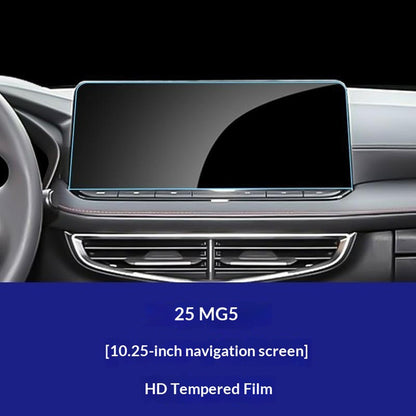 For MG ES5 2025 10.25 Inch Navigation Screen Film Anti Scratch HD Clear Tempered Glass Screen Protector