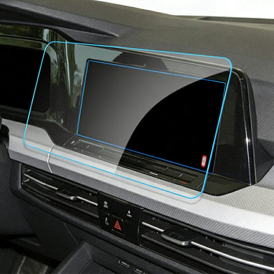 For Golf 2021-2024 10 Inch Navigation Screen Film Anti Scratch HD Clear Tempered Glass Screen Protector