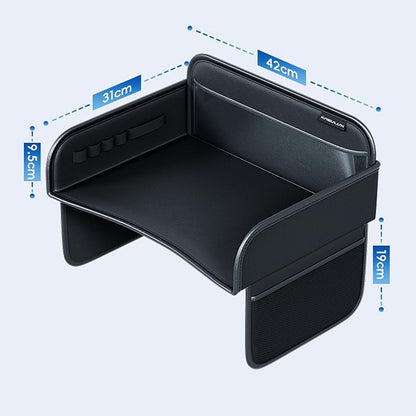 KABULUN Car Safety Table Car Seat Back Organizer Kids Travel Tray Table with Storage Pockets for Children