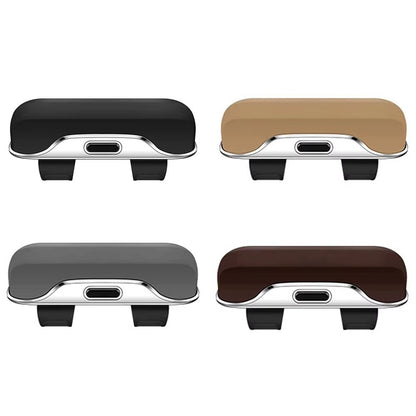Clip-on Sun Visor Mount Sunglasses Storage Box Space Saving Car Glasses Holder Case