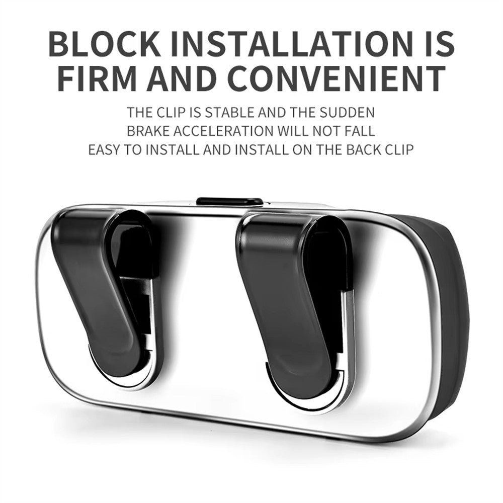 Clip-on Sun Visor Mount Sunglasses Storage Box Space Saving Car Glasses Holder Case