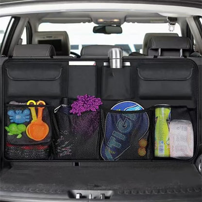 Car Trunk Storage Bag Oxford Cloth Waterproof Large Capacity Seat Back Headrest Hanging Organizer