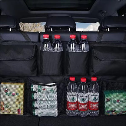 Car Trunk Storage Bag Oxford Cloth Waterproof Large Capacity Seat Back Headrest Hanging Organizer
