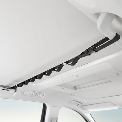 Car Interior Roof Clothesline 83-119cm Adjustable High Strength Nylon Vehicle Ceiling Hanging Strap for Travel Camping (without Hook)