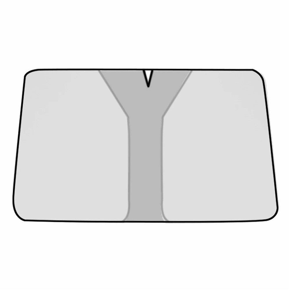 Size L Foldable Car Windshield Sunshade Silver Coating UV Protection Heat Insulation Sun Shade for Universal Vehicle