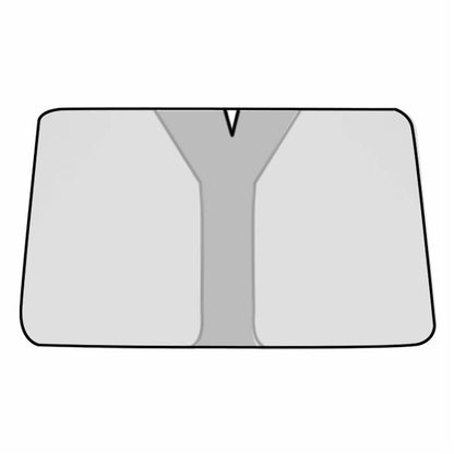 Size L Foldable Car Windshield Sunshade Silver Coating UV Protection Heat Insulation Sun Shade for Universal Vehicle