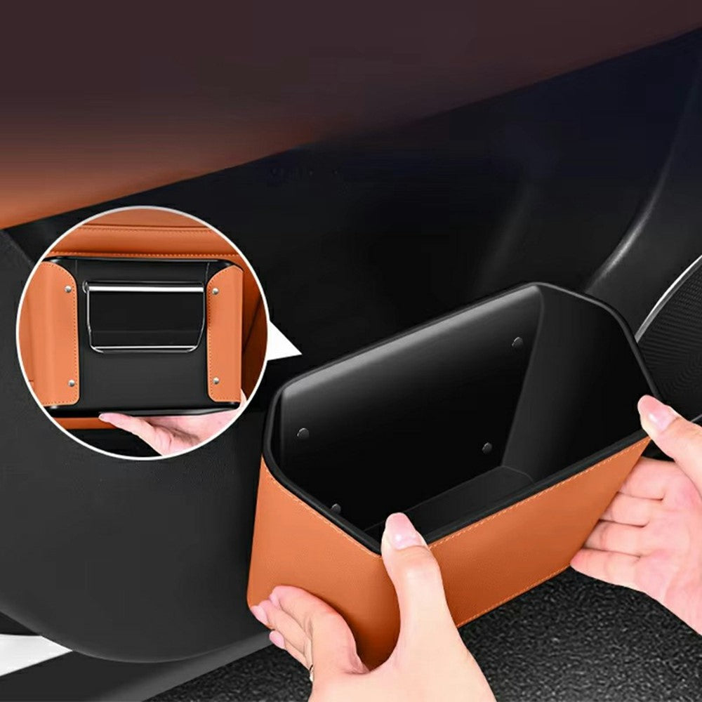 Car Hanging Trash Can Large Capacity Multi-function Storage Box Seat Back Organizer