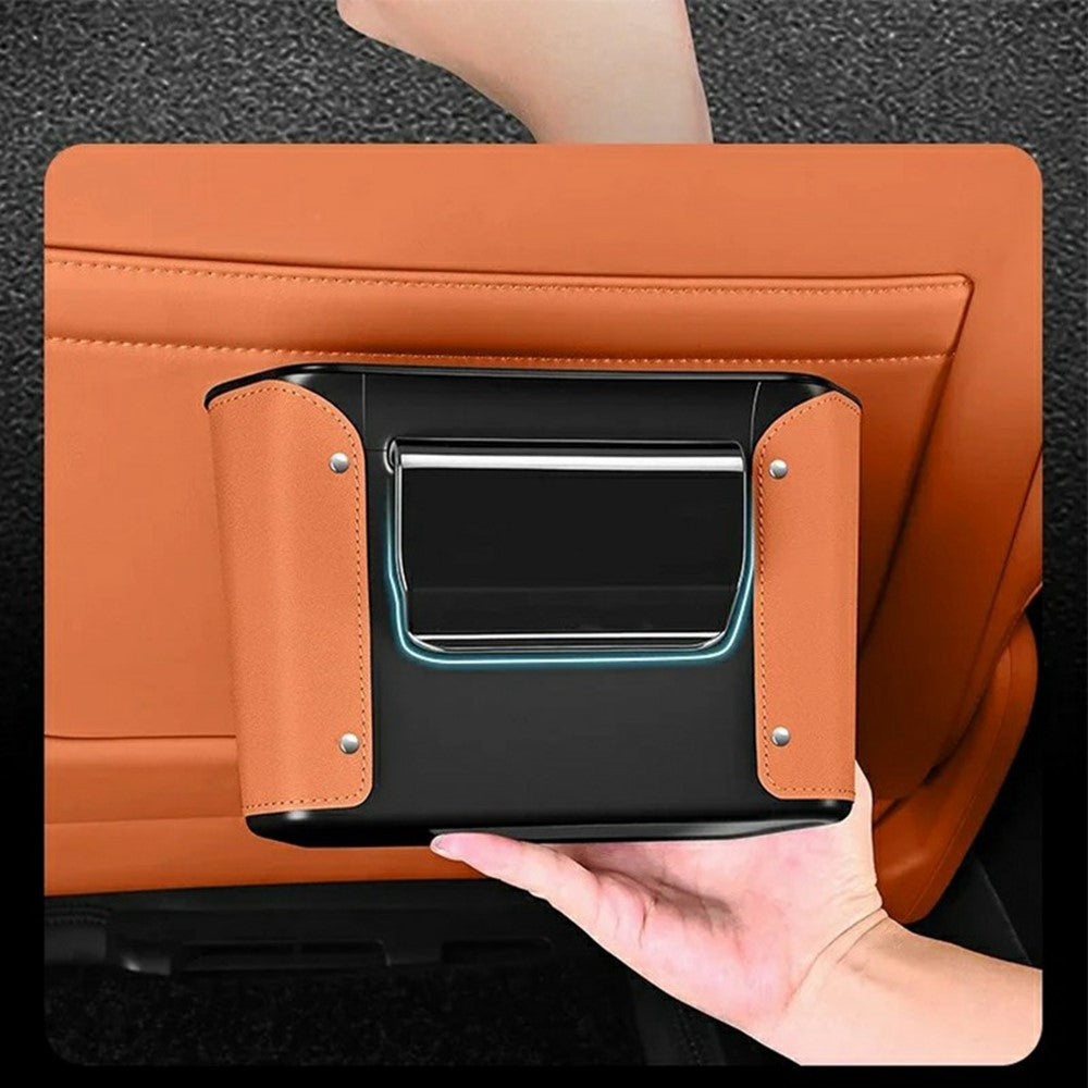 Car Hanging Trash Can Large Capacity Multi-function Storage Box Seat Back Organizer