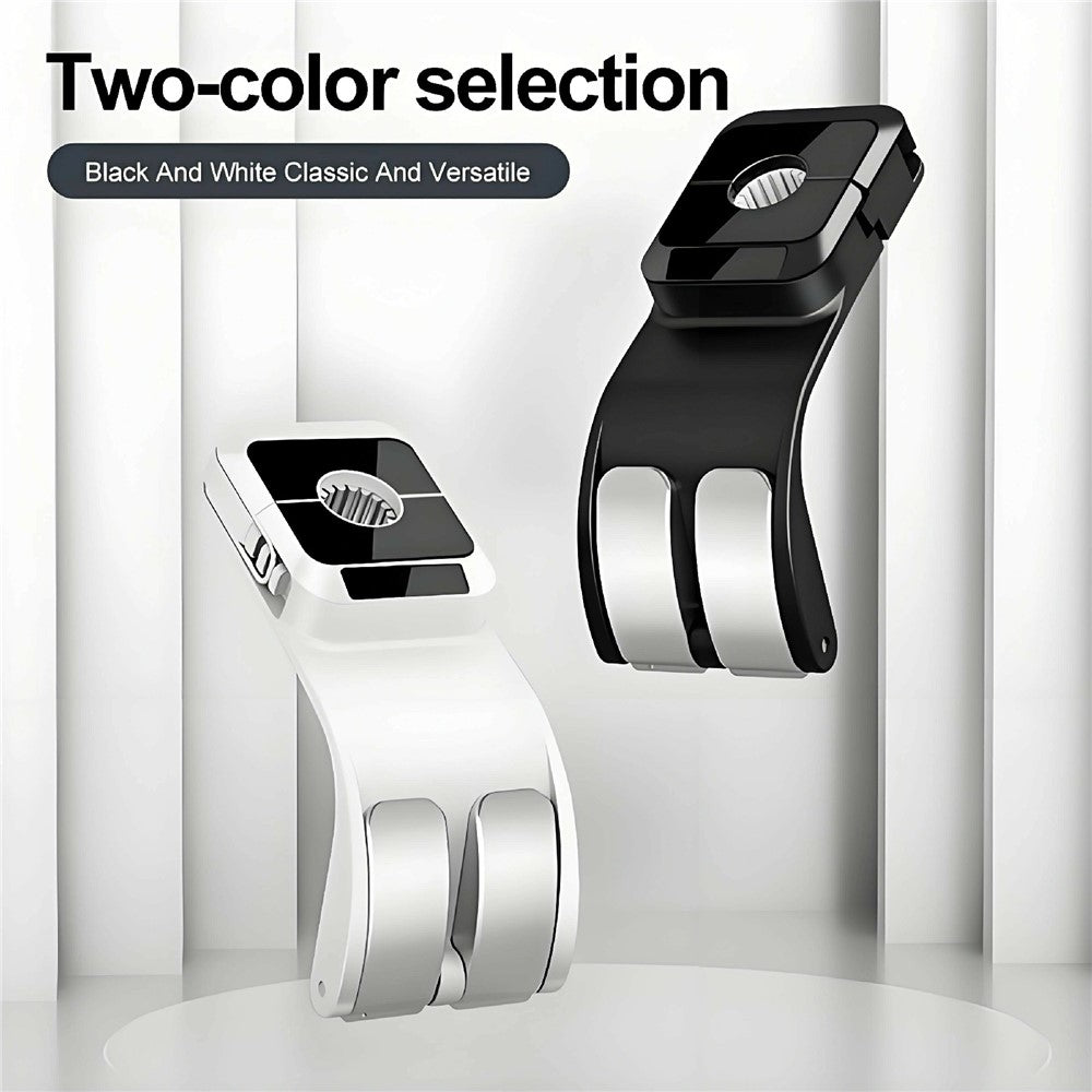 Double Hook Car Headrest Hanger 25KG Load Bearing Rear Seat Hanging Hook for Storage Organization