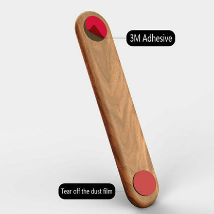 Walnut Wood Car Parking Sign Privacy Protection Hidden Temporary Car Parking Phone Number Card