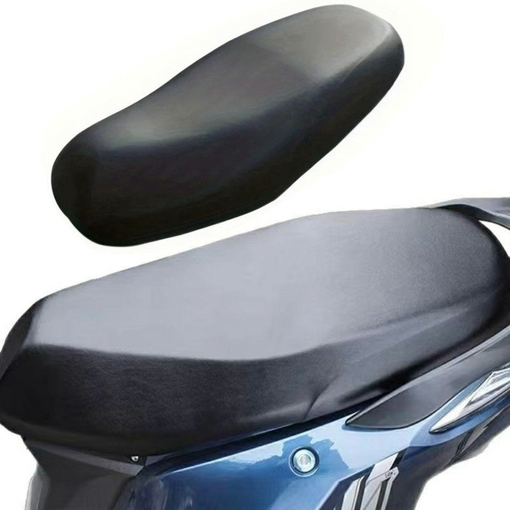 50x27cm Universal Motorcycle Scooter Seat Cover PU Leather Waterproof All Season Seat Protective Cover for Electric Bike