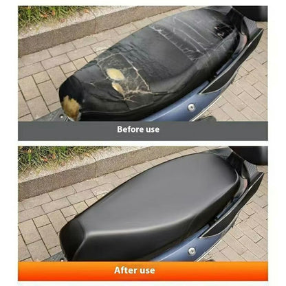 50x27cm Universal Motorcycle Scooter Seat Cover PU Leather Waterproof All Season Seat Protective Cover for Electric Bike