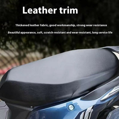 50x27cm Universal Motorcycle Scooter Seat Cover PU Leather Waterproof All Season Seat Protective Cover for Electric Bike