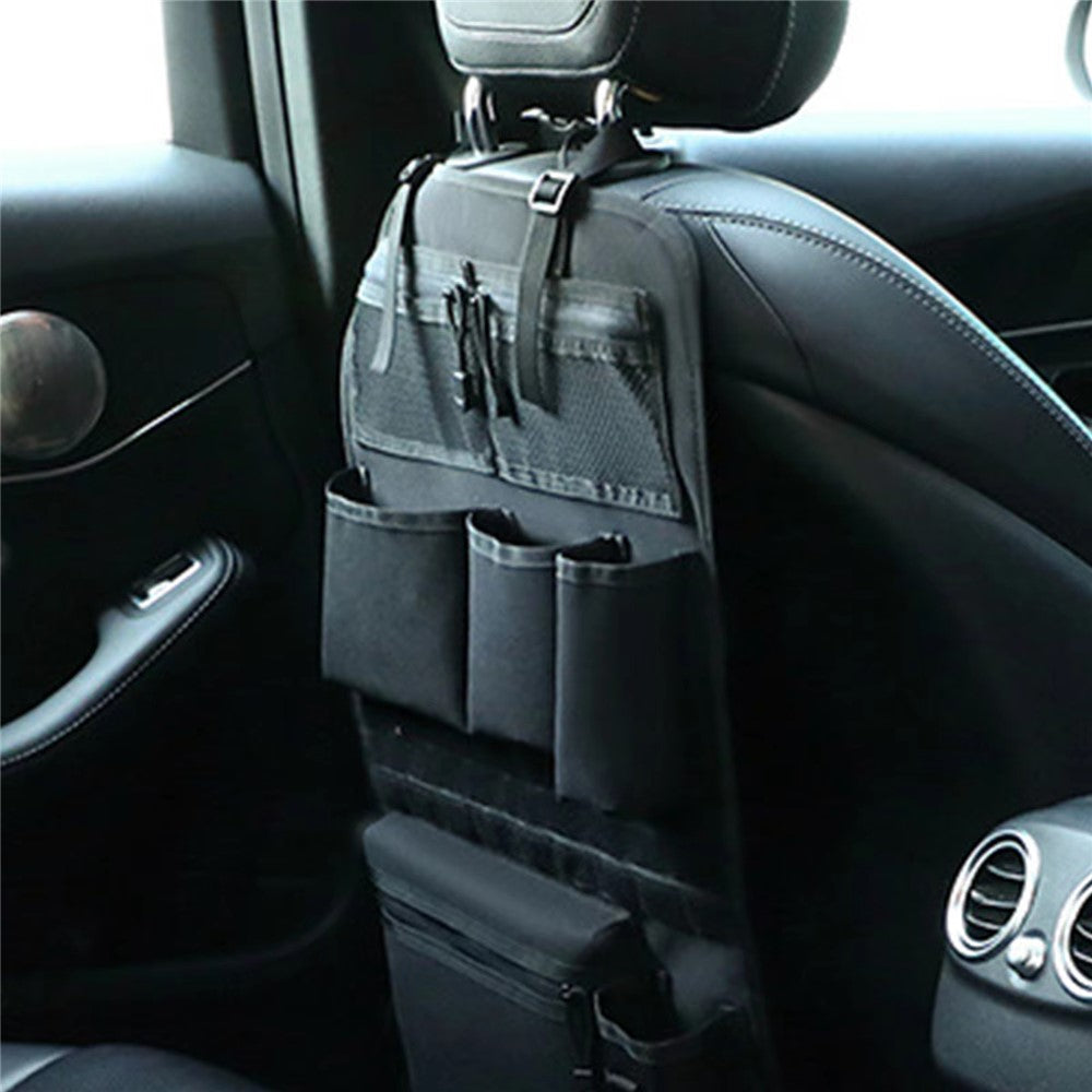 600D Oxford Fabric Car Seat Back Hanging Organizer Multi Pocket Storage Bag for SUV