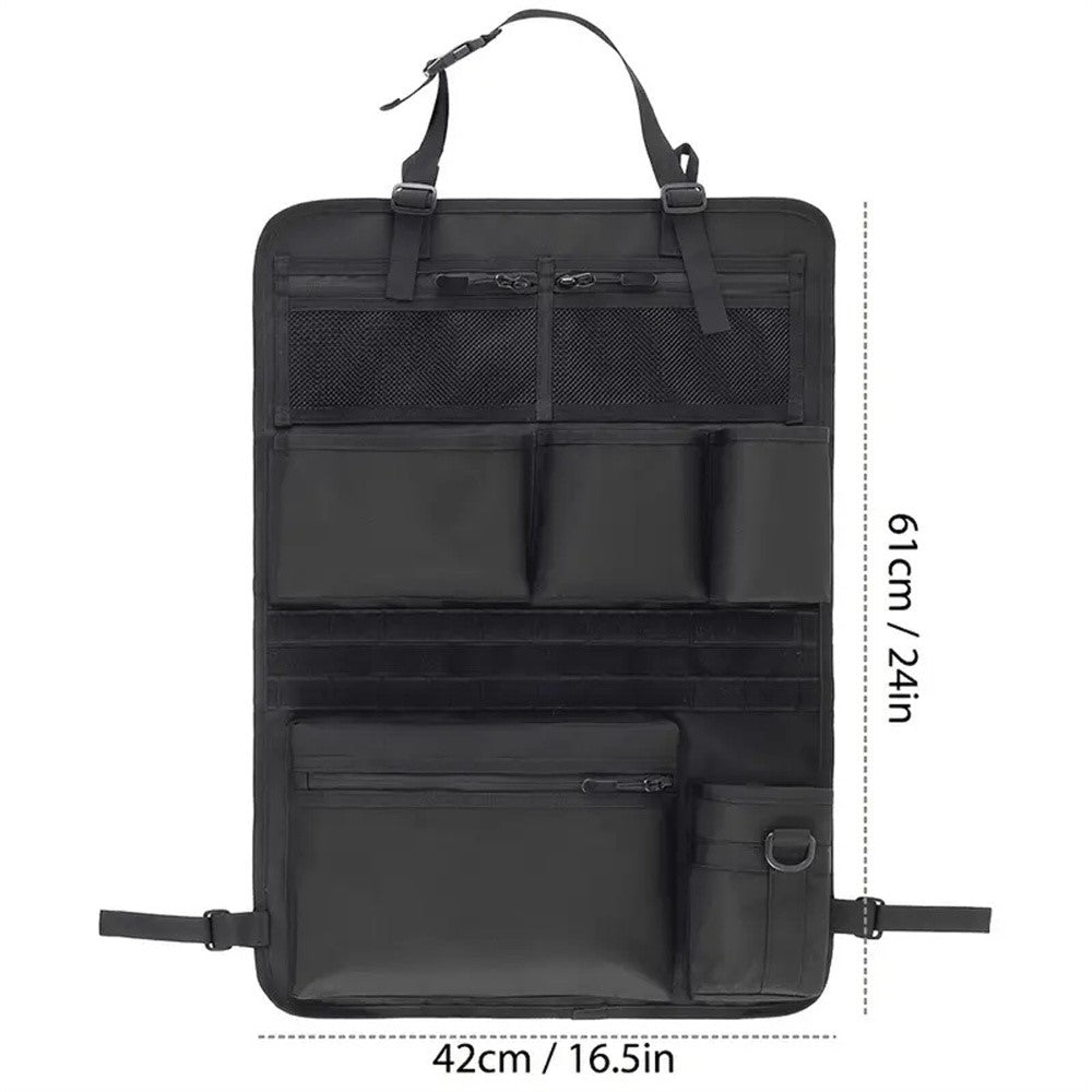 600D Oxford Fabric Car Seat Back Hanging Organizer Multi Pocket Storage Bag for SUV