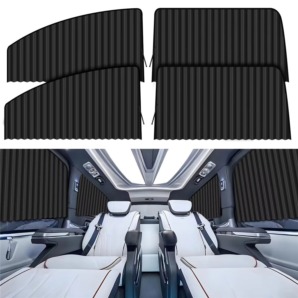 4Pcs / Set Car Magnetic Sunshade Side Window UV Protection Privacy Curtain for SUV Sedan