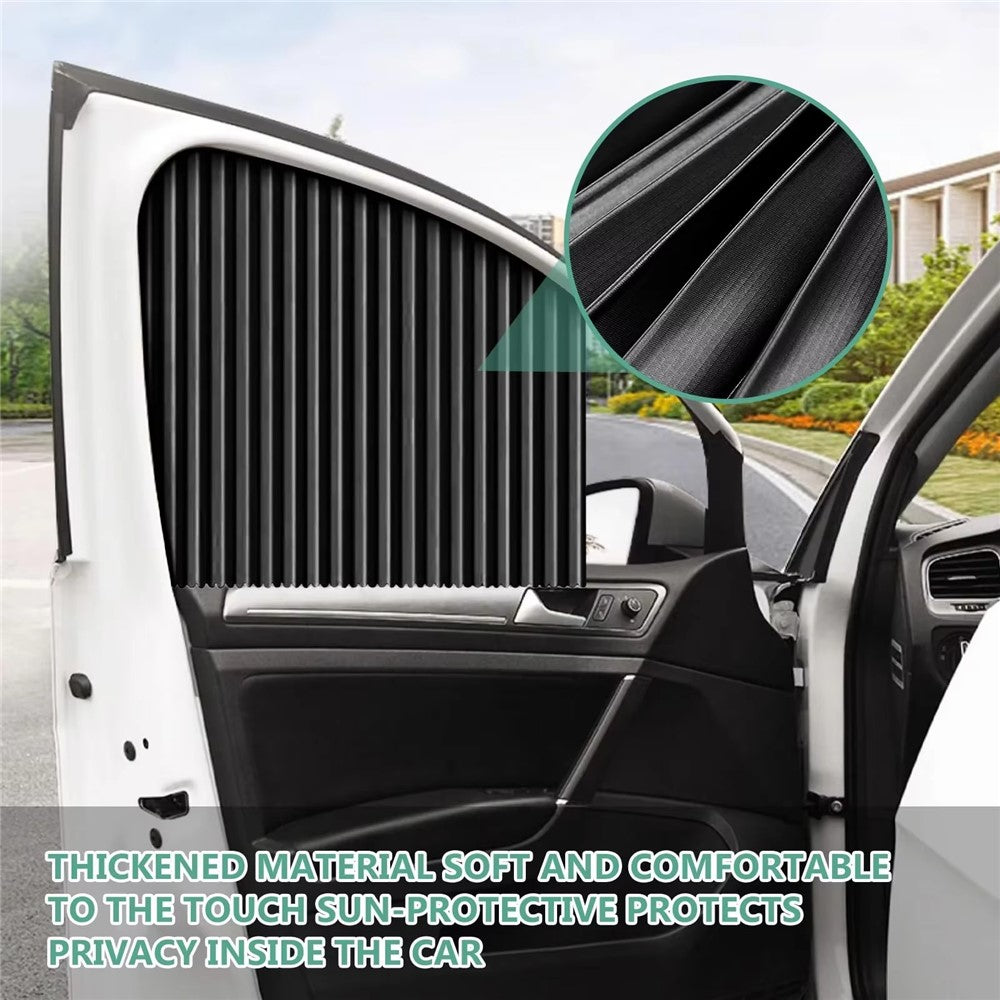 4Pcs / Set Car Magnetic Sunshade Side Window UV Protection Privacy Curtain for SUV Sedan