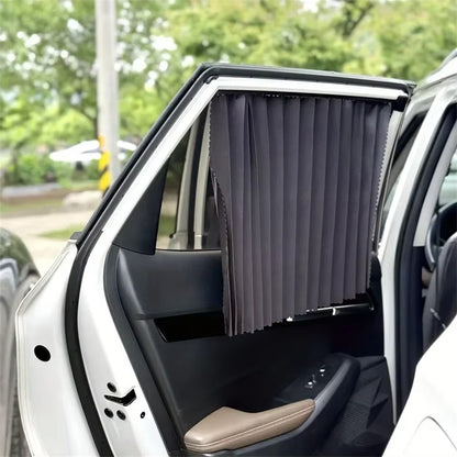 4Pcs / Set Car Magnetic Sunshade Side Window UV Protection Privacy Curtain for SUV Sedan