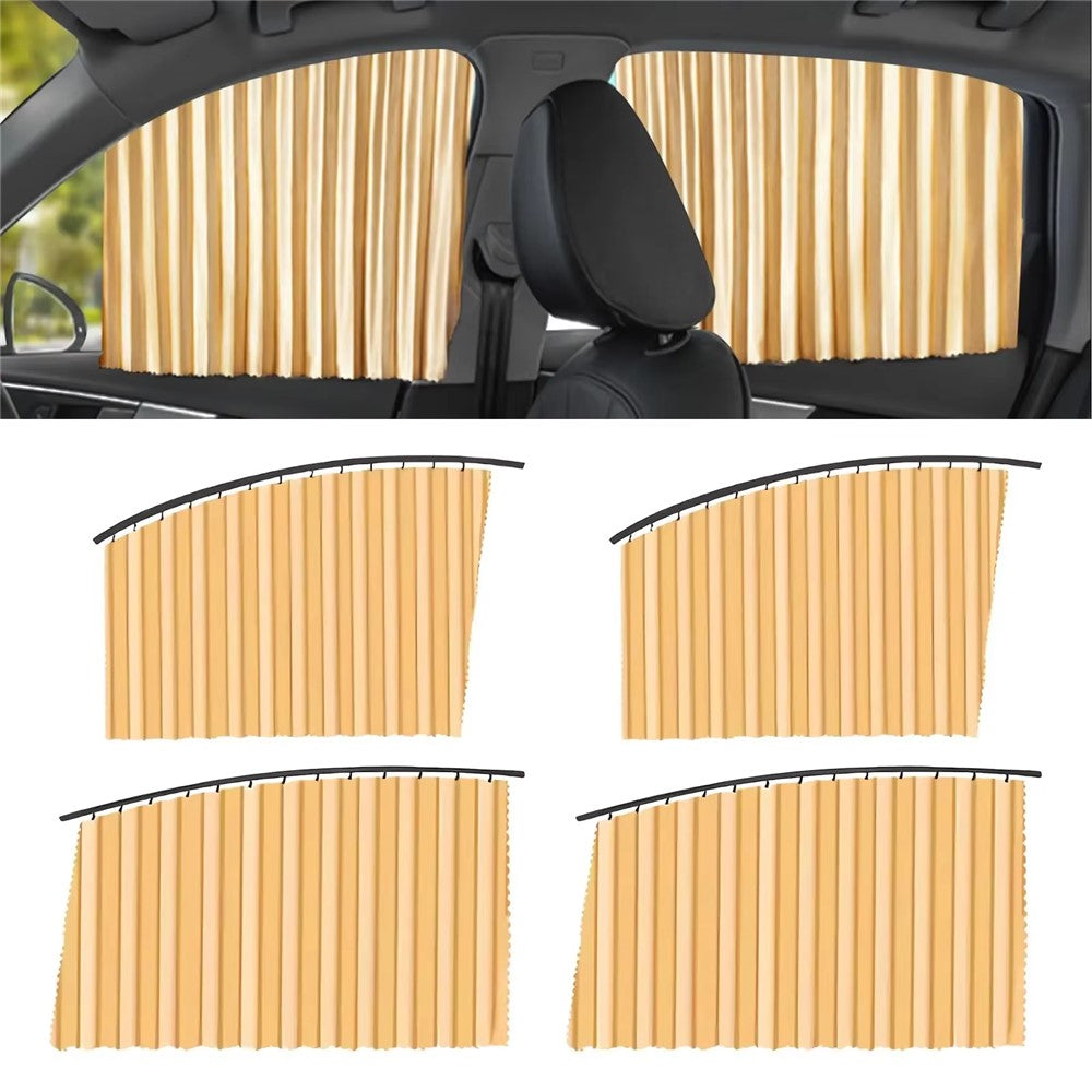 4Pcs / Set Car Magnetic Sunshade Side Window UV Protection Privacy Curtain for SUV Sedan