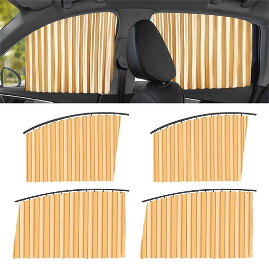 4Pcs / Set Car Magnetic Sunshade Side Window UV Protection Privacy Curtain for SUV Sedan