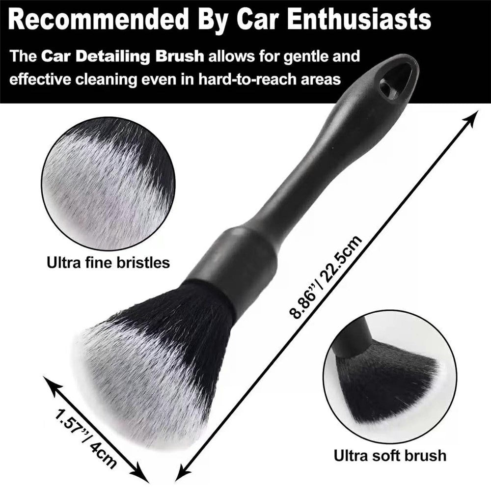 7Pcs Car Detailing Brush Kit Soft Wheel Hub Detail Brush Sponge Pad Car Wash Tools Set