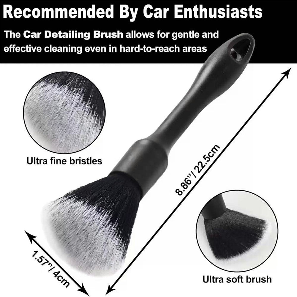 9Pcs Car Detailing Brush Kit Soft Wheel Hub Detail Brush Sponge Pad Car Wash Tools Set