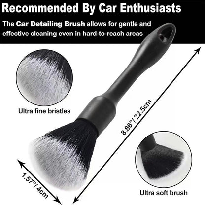 9Pcs Car Detailing Brush Kit Soft Wheel Hub Detail Brush Sponge Pad Car Wash Tools Set