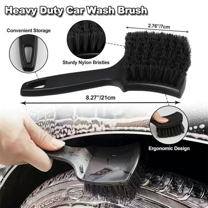 9Pcs Car Detailing Brush Kit Soft Wheel Hub Detail Brush Sponge Pad Car Wash Tools Set