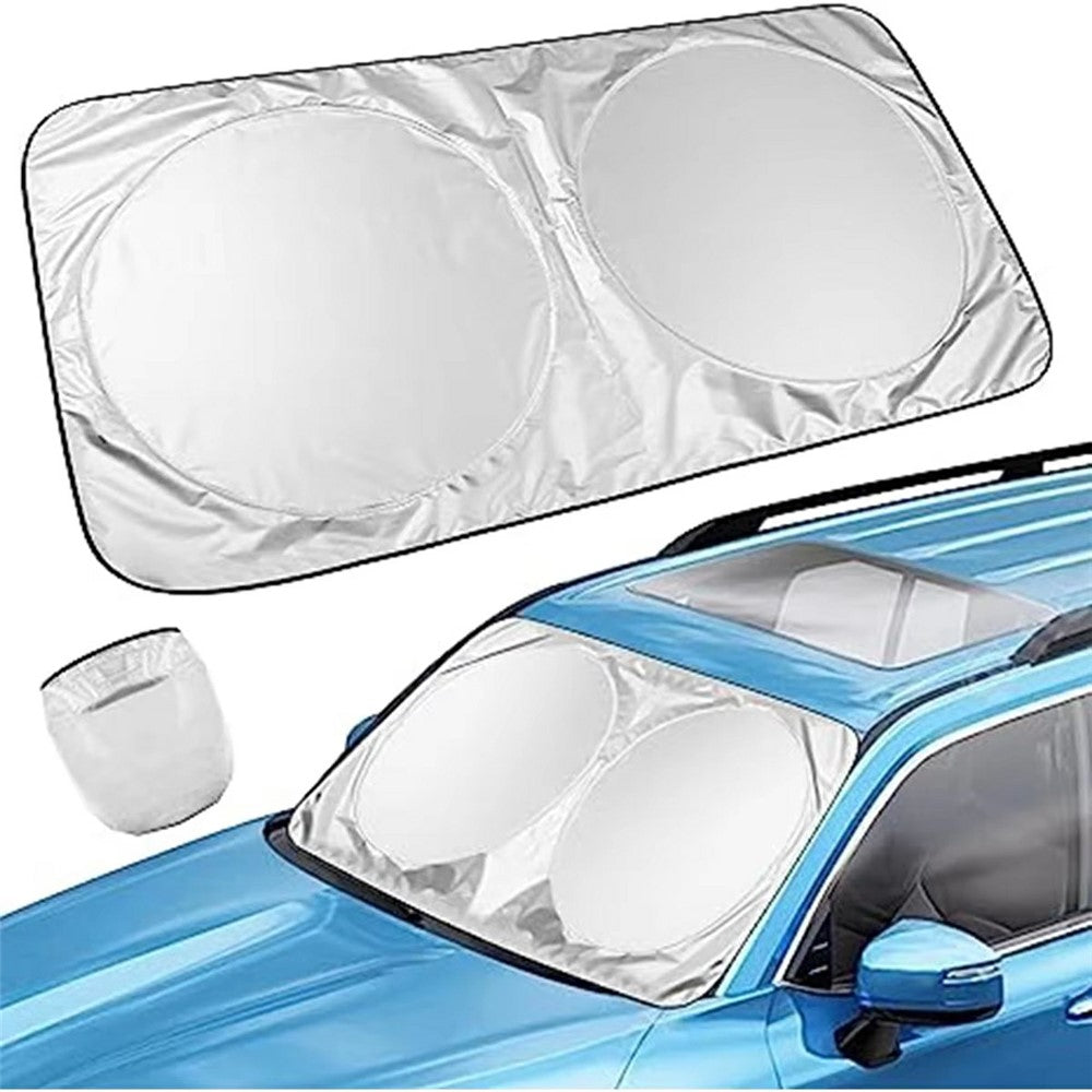 150x70cm Car Windshield Sunshade Foldable Titanium Silver UV Protection Heat Insulation Sun Shade for Vehicle