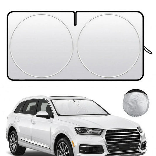 150x80cm Car Windshield Sunshade Foldable Titanium Silver UV Protection Heat Insulation Sun Shade for Vehicle