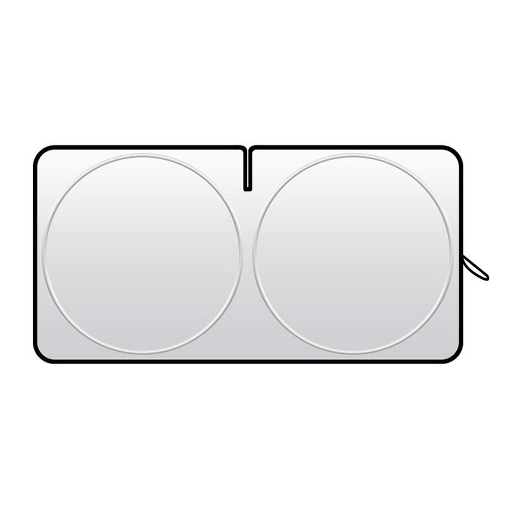 150x80cm Car Windshield Sunshade Foldable Titanium Silver UV Protection Heat Insulation Sun Shade for Vehicle